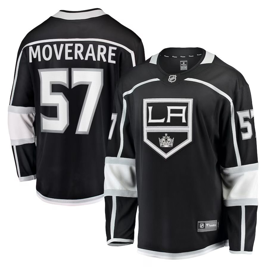 Men Los Angeles Kings #57 Jacob Moverare Fanatics Branded Black Home Breakaway Player NHL Jersey->los angeles kings->NHL Jersey